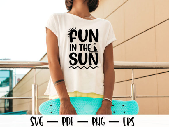 Fun in the Sun Summer T-shirt Design Graphics