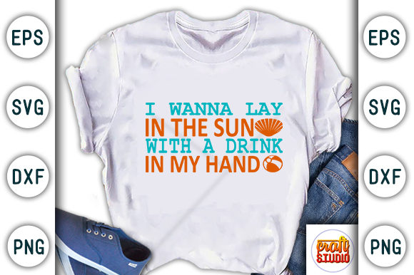 I Wanna Lay in the Sun SVG Graphics