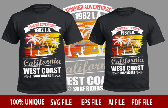Summer Adventures 1982 L.A. Graphics & T-Shirt Designs
