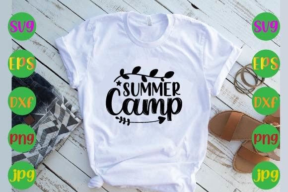 Summer Camp Graphics for T-Shirt Designs