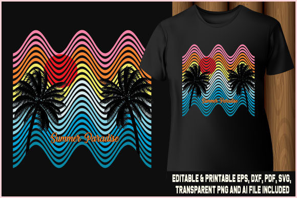 Summer Paradise T-Shirt Graphics
