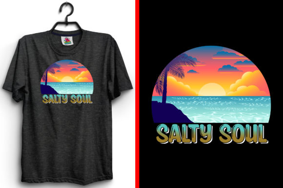 Summer T-Shirt Design Salty Soul