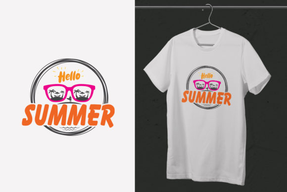 Summer T-shirt Design Template Graphics