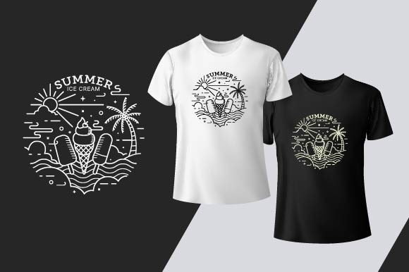 T-Shirt Design - Summer Ice Cream