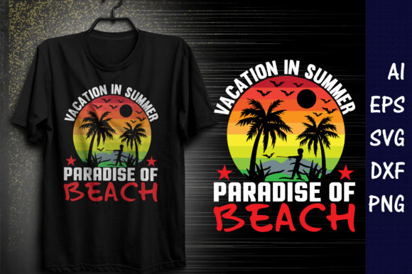 Vacation in Summer Paradise of Beach